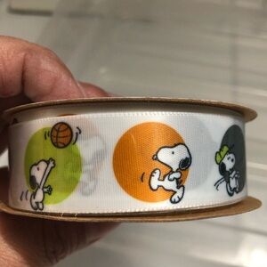 Rare Peanuts Ribbon Snoopy Sports Roll